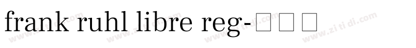 frank ruhl libre reg字体转换